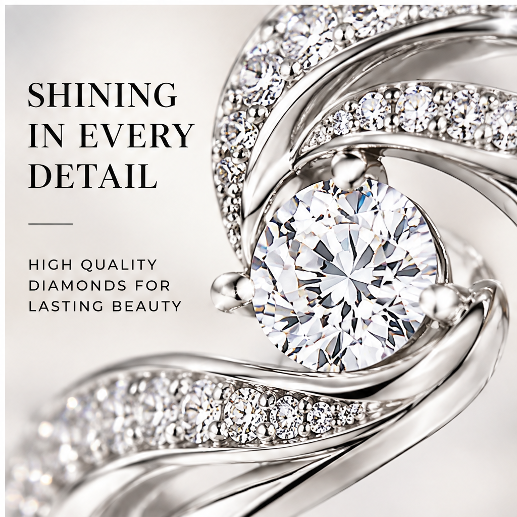 🎹WAVEFAFBLE® Timeless Elegance Ring - Silver Leaf Design Statement Ring with Brilliant Sparkle